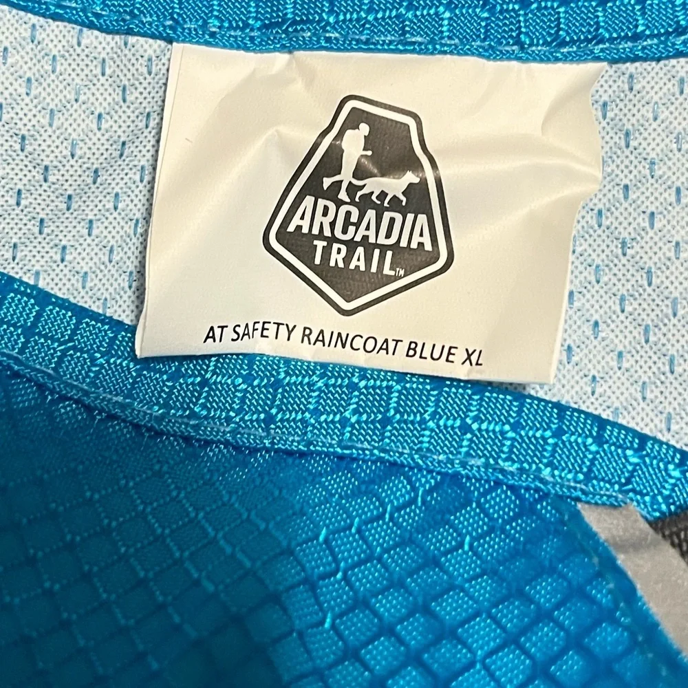 Arcadia Trail Blue Reflective Dog Raincoat Vest – Size XL